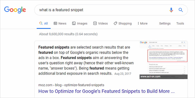 What is Featured Snippet All You Want to Know